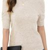 Sweaters | Breezy Lane Breezy Lane Short Sleeve Sweater Tops For Women Puff Sleeve Tops