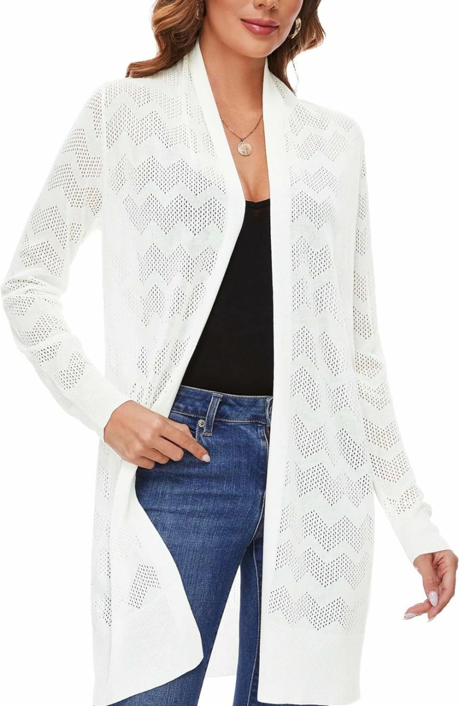 Sweaters | Huuloo Huuloo Women'S Open Front Long Shawl Cardigan Sweater With Pockets