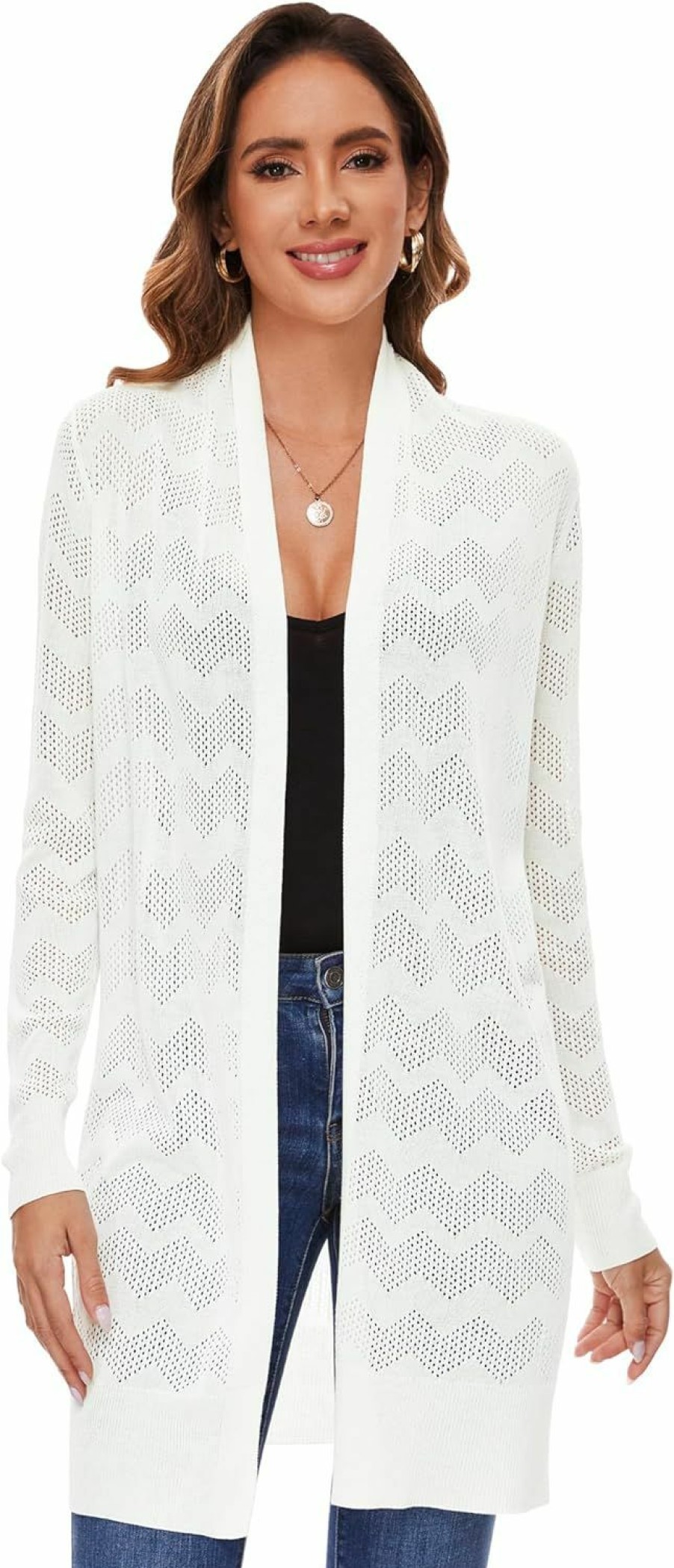 Sweaters | Huuloo Huuloo Women'S Open Front Long Shawl Cardigan Sweater With Pockets