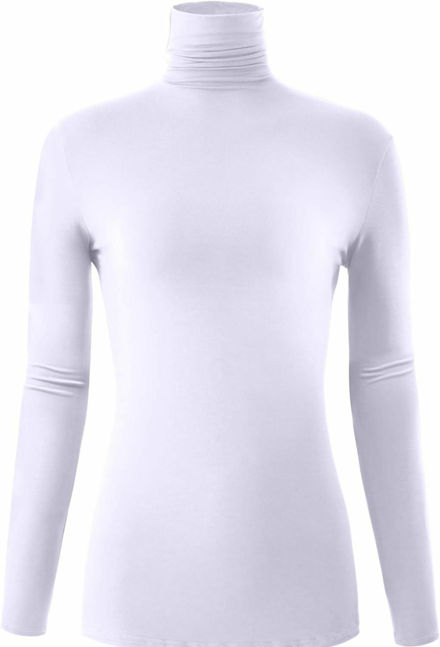 Sweaters | AUHEGN Auhegn Women'S Long Sleeve Lightweight Turtleneck Top Pullover Casual Active Layer Tops Shirts