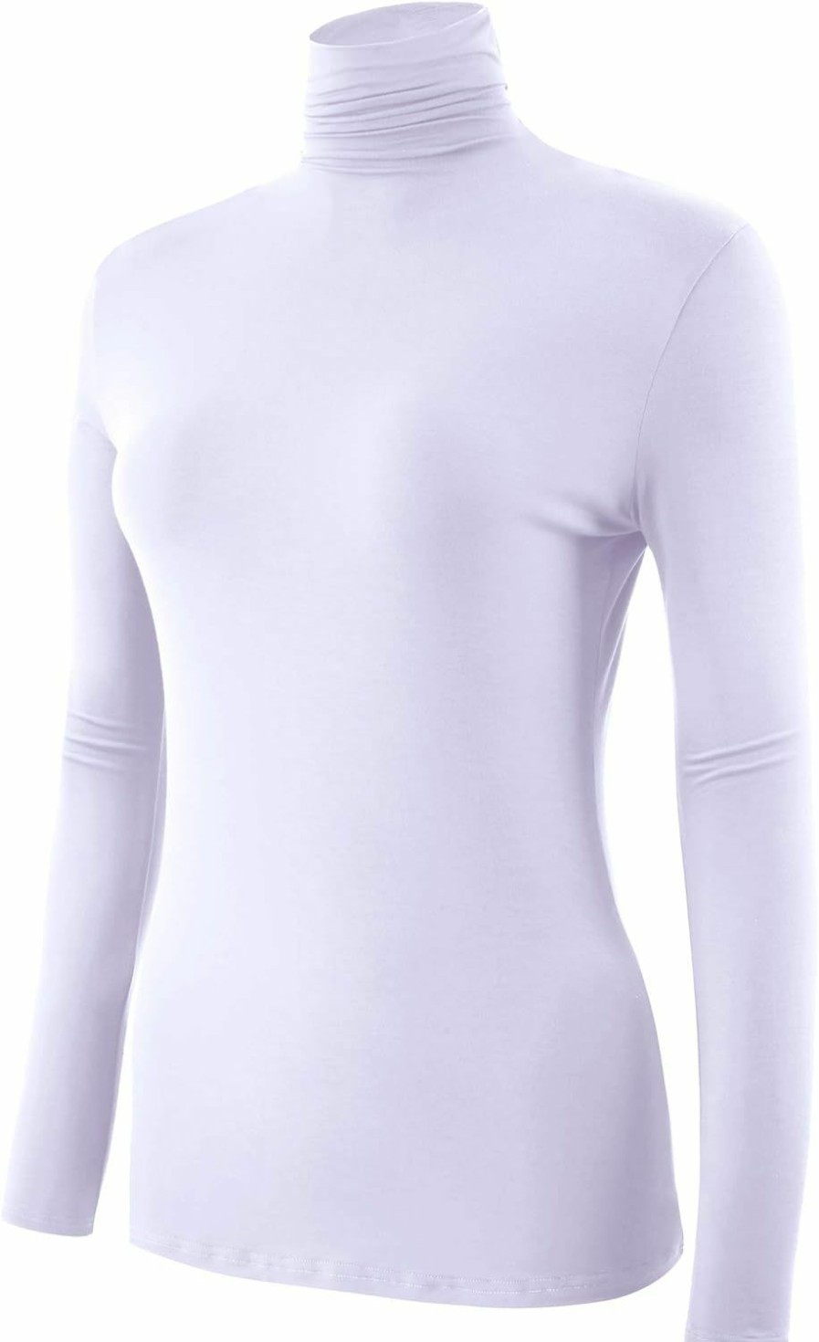 Sweaters | AUHEGN Auhegn Women'S Long Sleeve Lightweight Turtleneck Top Pullover Casual Active Layer Tops Shirts