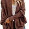 Sweaters | Mafulus Mafulus Women'S Cardigan Sweaters Oversized Chunky Knit Kimono Slouchy Wrap Batwing Open Front Outwear Coat