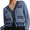 Sweaters | URBAN REVIVO Women'S Tweed Plaid Cardigan V Neck Long Sleeve Crop Short Women Tweed Jacket For Winter