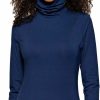 Sweaters | Felina Felina Women'S Turtleneck - Super Soft Cotton Modal, Long Sleeve, Foldable Or Scrunchable Collar, Tagless For Comfort