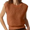 Sweaters | Lueluoye Lueluoye Women'S Summer Knit Sweater Vest Cap Sleeve Casual Trendy Crew Neck Ribbed Pullover Tank Tops