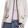 Sweaters | GOELIA Women'S Short Cardigan Sweater Blazer, Crewneck Button Up Knit Sweaters