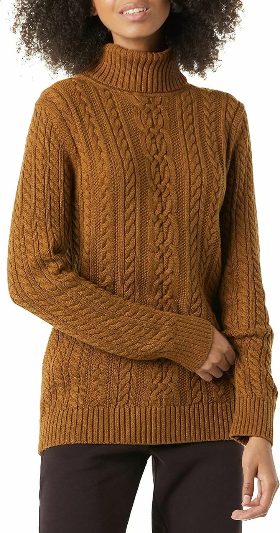 Sweaters | Amazon Essentials Amazon Essentials Women'S Fisherman Cable Turtleneck Sweater (Available In Plus Size)