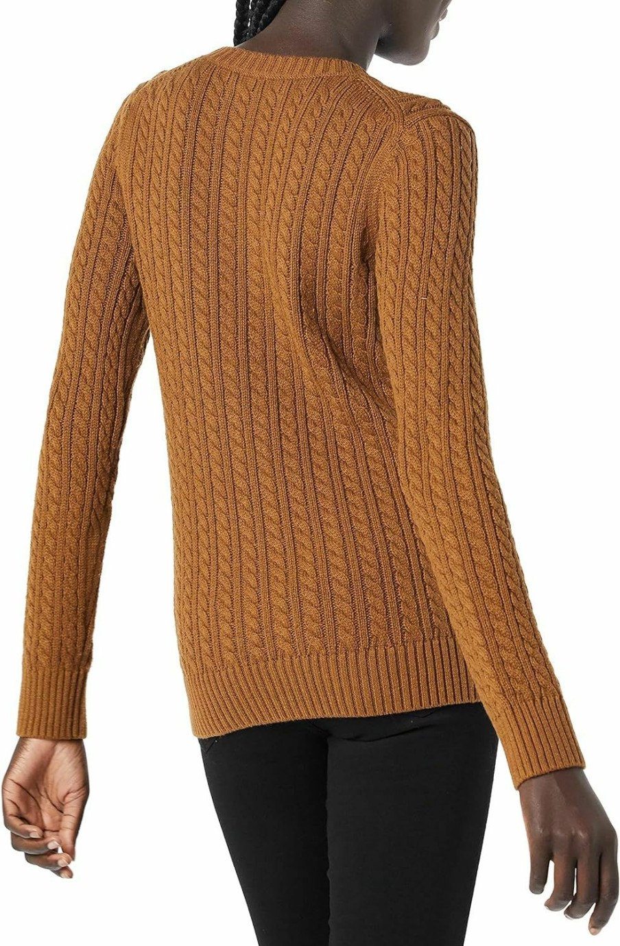 Sweaters | Amazon Essentials Amazon Essentials Women'S Fisherman Cable Long-Sleeve Crewneck Sweater (Available In Plus Size)