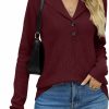 Sweaters | LOMON Lomon Womens Fall Sweaters 2023 Knitted V-Neck Collared Business Button Pullover Long Sleeve Winter Dressy Casual Jumper