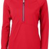 Sweaters | Cutter & Buck Cutter & Buck Women'S Long Sleeve Adapt Eco Knit Half Zip Pullover