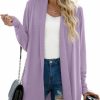 Sweaters | GRECERELLE Grecerelle Women'S Open Front Draped Lapel Cardigan Long Sleeve Loose Slouchy Lightweight Knit Soft Sweater