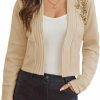 Sweaters | GRACE KARIN Grace Karin Women Cropped Cardigan Long Sleeve Lightweight Bolero Shrugs Elegant Sweater Tops With Rhinestone S-Xxl