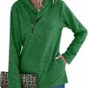 Sweaters | Romanstii Romanstii Cowl Neck Sweatshirts For Women - Casual Cute Long Sleeve Sweaters, Zip Pullover Shirts Blouses Tops With Pockets