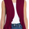 Sweaters | Xeoxarel Xeoxarel Women'S Sleeveless Cardigan Open Front Vest (S-3Xl)