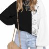 Sweaters | ETCYY Womens Striped Sweaters 2024 Fall Batwing Long Sleeve Side Slit Oversized Sweaters Trendy Crew Neck Knit Pullover Tops