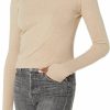 Sweaters | Enza Costa Enza Costa Women'S Cashmere Blend Cuffed Crew Top With Thumbholes