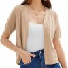 Sweaters | GRACE KARIN Grace Karin Women Short Sleeve Cropped Cardigan Crochet Knit Lightweight Button Down V Neck Bolero Sweater Top 2024