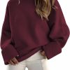 Sweaters | EFAN Efan Women'S Oversized Sweaters 2023 Fall Fuzzy Knit Chunky Warm Pullover Sweater