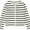 Sweaters | LATAHUO Women'S Striped Cardigan Sweater Trendy Long Sleeve Button Down Crewneck Knit Cardigans