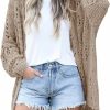 Sweaters | Mafulus Mafulus Women'S Crochet Cardigan Kimono Boho Long Sleeve Lightweight Soft Oversized Open Front Knitted Sweater