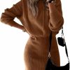 Sweaters | PRETTYGARDEN Prettygarden Women'S Winter Rib Knit Pullover Sweater 2024 Fashion Fall Dresses Long Sleeve Hooded Bodycon Dress