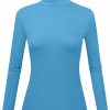 Sweaters | Kindcall Women'S Long Sleeve Turtleneck Shirts Slim Fitted Lightweight Base Layer Casual Tops