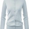 Sweaters | GRACE KARIN Grace Karin Women'S Long Sleeve Button Down Crew Neck Classic Sweater Knit Cardigan