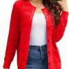 Sweaters | Bgklfeo Women'S Lightweight Crew Neck Button Down Long Sleeve Cardigan Knit Open Front Sweater