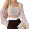 Sweaters | COZYEASE Cozyease Women'S Long Sleeve Bolero Shrug Cardigan Open Front Lightweight Cardigan Knit Cropped Cardigan