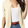 Sweaters | CURLBIUTY Curlbiuty Women'S Short Sleeve Cardigan Casual Lightweight Open Front Knit Sweaters