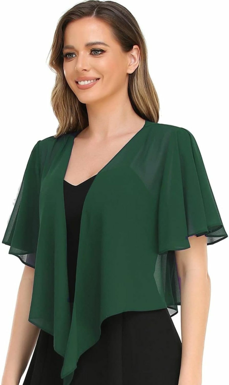 Sweaters | Yetoun Womens Shrug Chiffon Shawl Wraps Open Front Tie Top Cardigan For Evening Dress