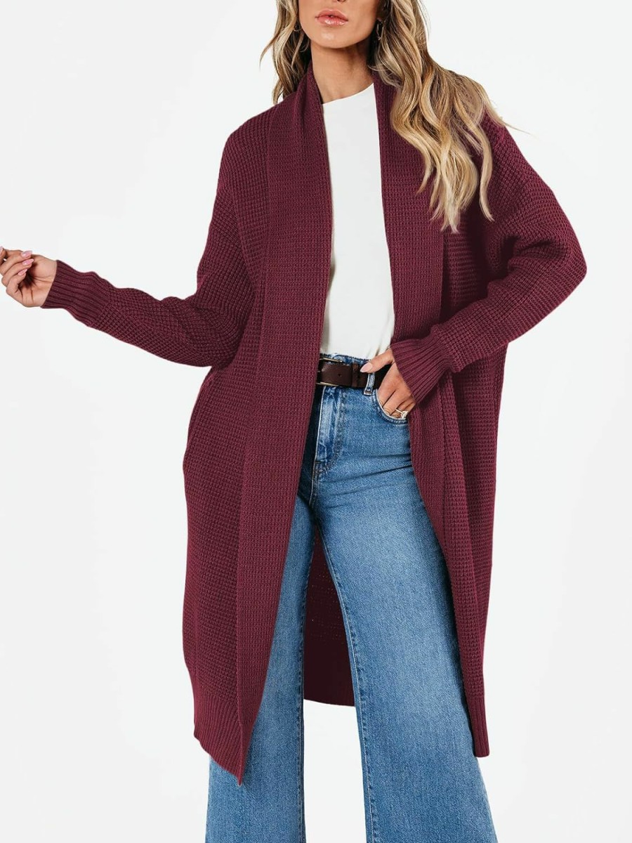 Sweaters | LILLUSORY Lillusory Women'S Oversized Slouchy Knit Chunky Open Front Sweater Coat With Pockets