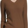 Sweaters | Urban CoCo Urban Coco Women'S V Neck Long Sleeve Solid Classic Knit Pullover Sweater Tops