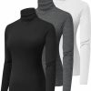 Sweaters | HOPLYNN 3 Pack Turtlenecks Women Long Sleeve Pullover Turtle Neck Mock Shirts Baselayer Undershirts Tops