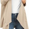 Sweaters | VIISHOW Viishow Womens Lightweight Casual Hoodie Cardigans Open Front Waffle Knit Long Sleeve Outwear Coat With Pockets