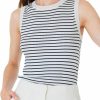 Sweaters | GOELIA Women'S Ribbed Sleeveless Sweater Tank Top Business Casual Slim Fitted Striped Knitted Tops