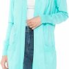 Sweaters | Urban Look Womens Light Weight Open Front Long Cardigan With Pockets