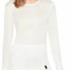 Sweaters | Terramar Terramar Women'S 100% Silk Thermasilk Pointelle Scoop Shirt Baselayer