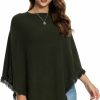 Sweaters | Oshlen Women'S Knitted Scarf Sweater Fashionable Cape Light Weight Spring Summer Autumn Shawl Poncho Pullover