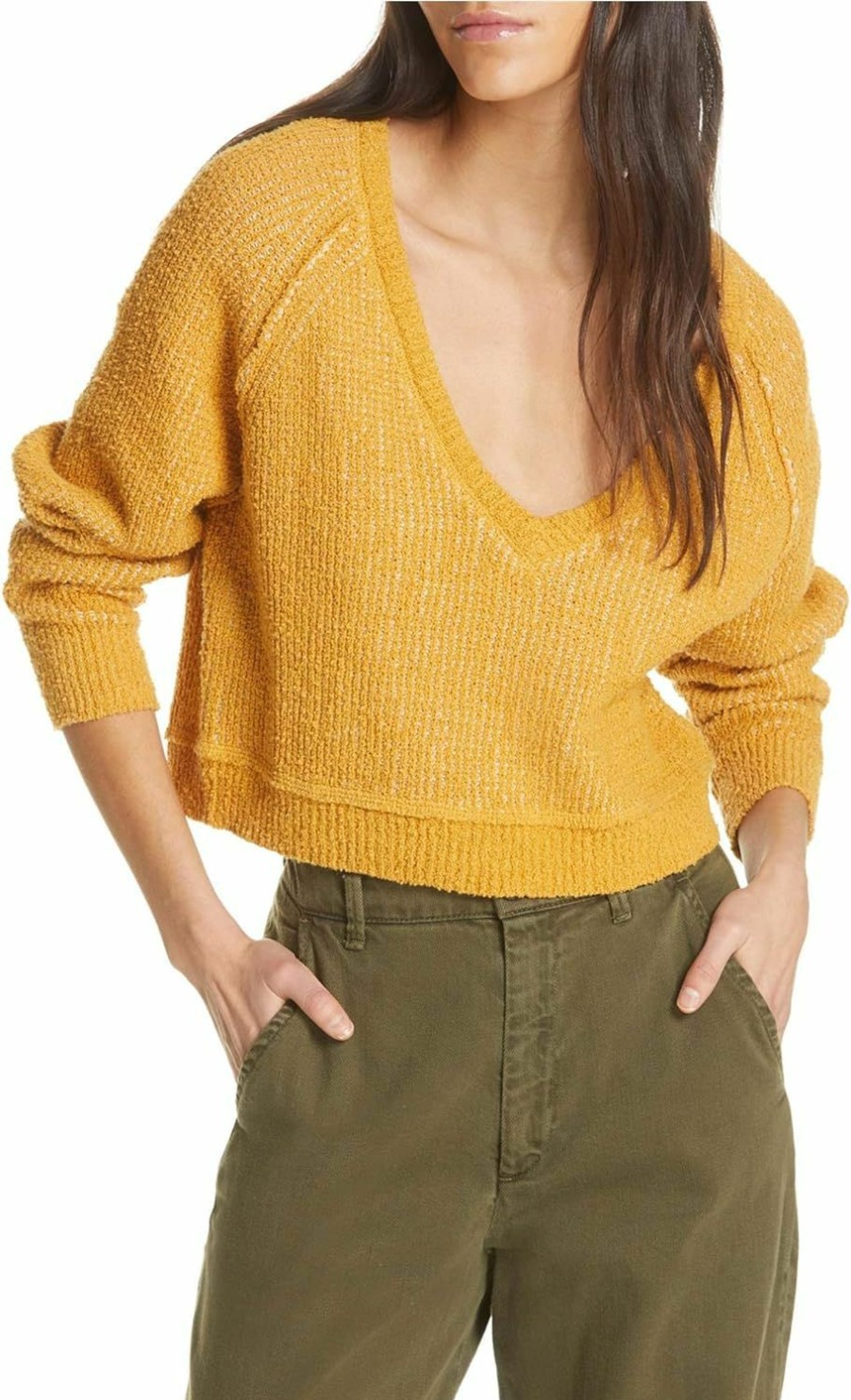 Sweaters | Free People Free People Womens Cropped Knit Sweater