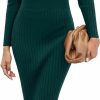 Sweaters | Blooming Jelly Blooming Jelly Womens Midi Sweater Dress Long Sleeve V Neck Bodycon Fall Dresses 2023 Casual Knee Length Ladies Winter Dress