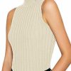 Sweaters | Nicetage Nicetage Women'S Sleeveless Slim Fit Mock Turtleneck Knit Pullover Sweater Stretch Basic T Shirt Tank Tops