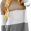 Sweaters | Sherosa Sherosa Womens 2023 Fall Sweaters Crew Neck Long Sleeve Oversized Sweater Trendy Split Hem Knitted Pullover Tops