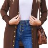 Sweaters | Halife Halife Womens Long Sleeve Cardigans Lightweight Ribbed Neckline Soft Knit Cardigan Sweater With Buttons