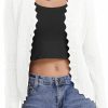 Sweaters | Bgklfeo Women'S Lace V Neck Hollow-Out Crochet Button Down Knit Slim Cropped Cardigan