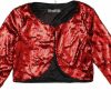 Sweaters | Allegra K Allegra K Women'S Sequin Jacket Sparkly Party 3/4 Sleeve Open Front Crop Bolero Shrug Cardigan