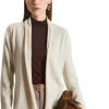 Sweaters | GreenMount Women'S Cashmere Short Cardigan Long Sleeve Lightweight Recycled Cashmere Sweater For Women With Belt