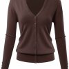 Sweaters | Allsense Women'S Long Sleeve Button Down Classic V-Neck Knit Cardigan Sweater