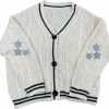 Sweaters | Aiyify Star Cardigan Y2K Sweater Vintage Aesthetic Goth Crochet Cardigan Sweater Jacktet Hoodie Cardigan For Women