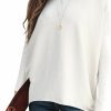 Sweaters | Caracilia Caracilia Women'S Oversized Sweater Boat Neck Long Batwing Sleeve Off Shoulder Knit Pullover Top 2023 Fall Trendy Tunic